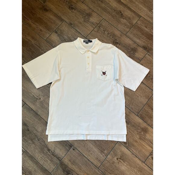 Polo By Ralph Lauren White Polo‎ With Golf Logo Men’s Size XL - Picture 1 of 7